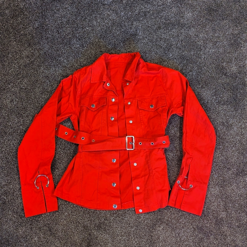 Red Jean Jacket